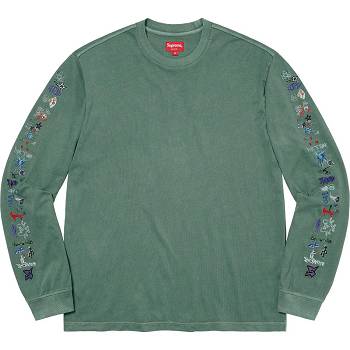 Supreme AOI Icons L/S Top Sweaters Green | IL313GL