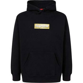 Supreme Bling Box Logo Hoodie Black | IL489OR