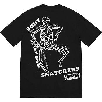 Supreme Body Snatchers Tee T Shirts Black | IL241XF