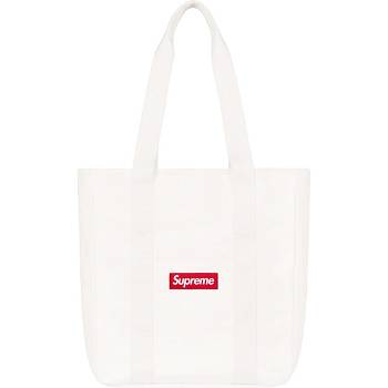 Supreme Canvas Tote Bags White | IL168MA