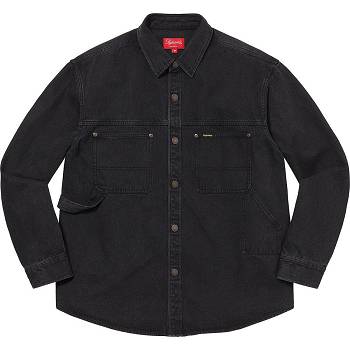 Supreme Denim Painter Shirts Black | IL390FM