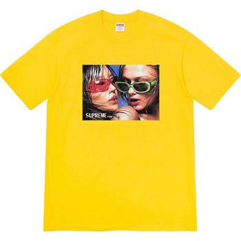 Supreme Eyewear Tee T Shirts Yellow | IL224RW