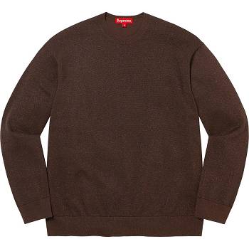 Supreme Metallic L/S Top Sweaters Brown | IL332IS