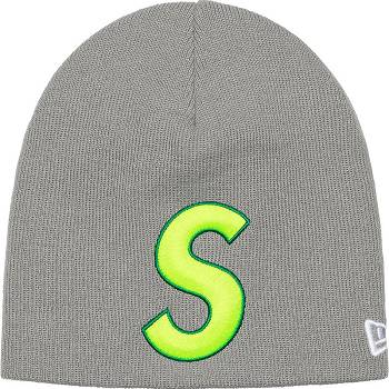 Supreme New Era® S Logo Beanie Hats Grey | IL151OR