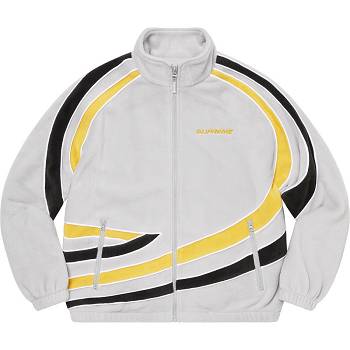 Supreme Racing Fleece Jackets Grey | IL445JJ