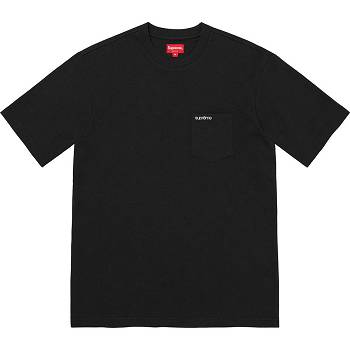 Supreme S/S Pocket Tee Sweaters Black | IL320CE