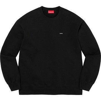 Supreme Small Box Crewneck Sweatshirts Black | IL286FM