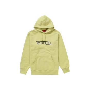 Supreme USA Hooded Sweatshirts Yellow | IL255OR