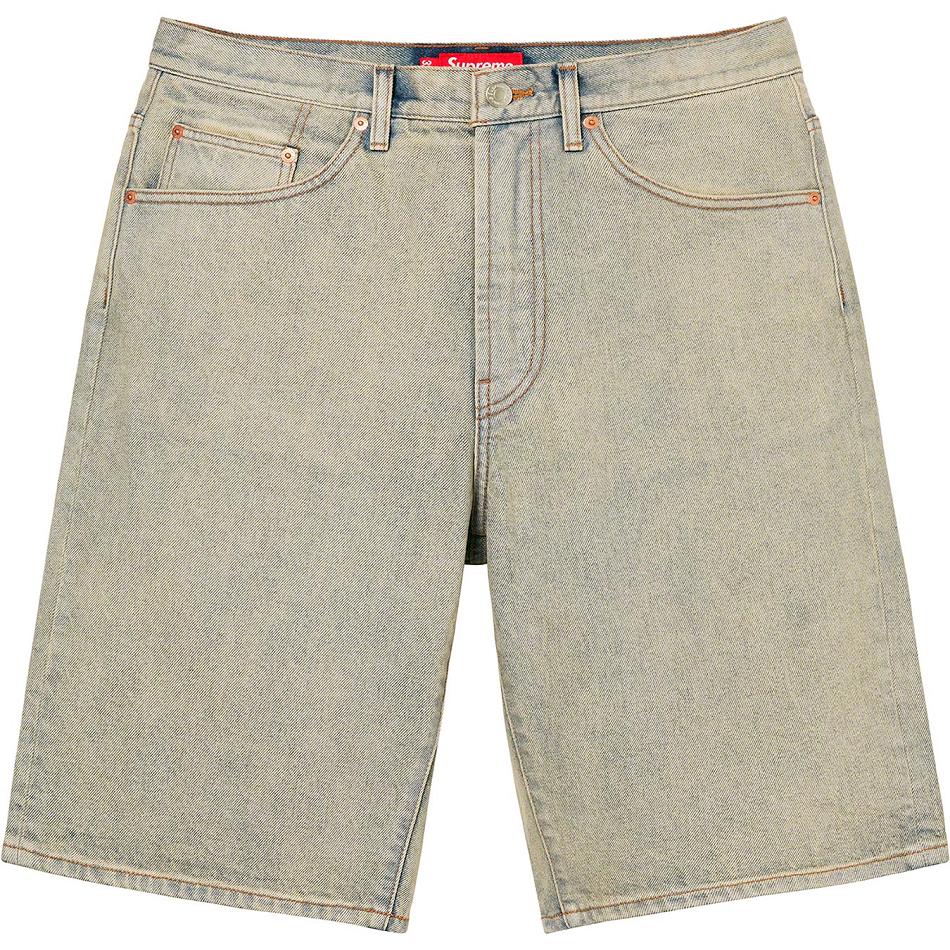 Supreme Baggy Denim Shorts Khaki | IL357UT