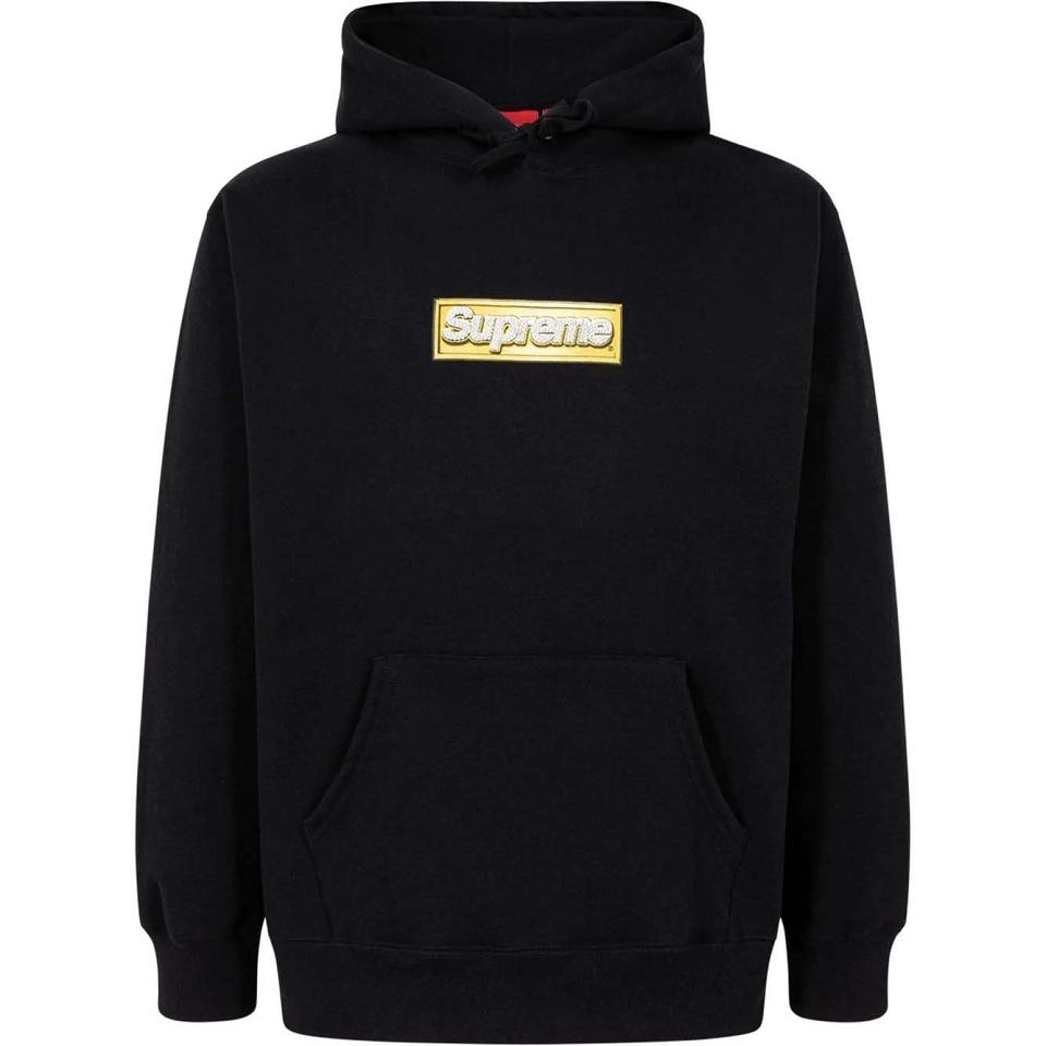 Supreme Bling Box Logo Hoodie Black | IL489OR