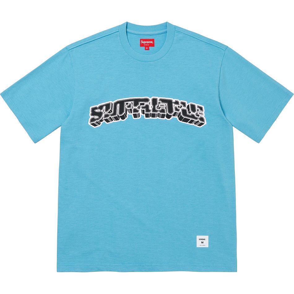 Supreme Block Arc S/S Top Sweaters Blue | IL331UT