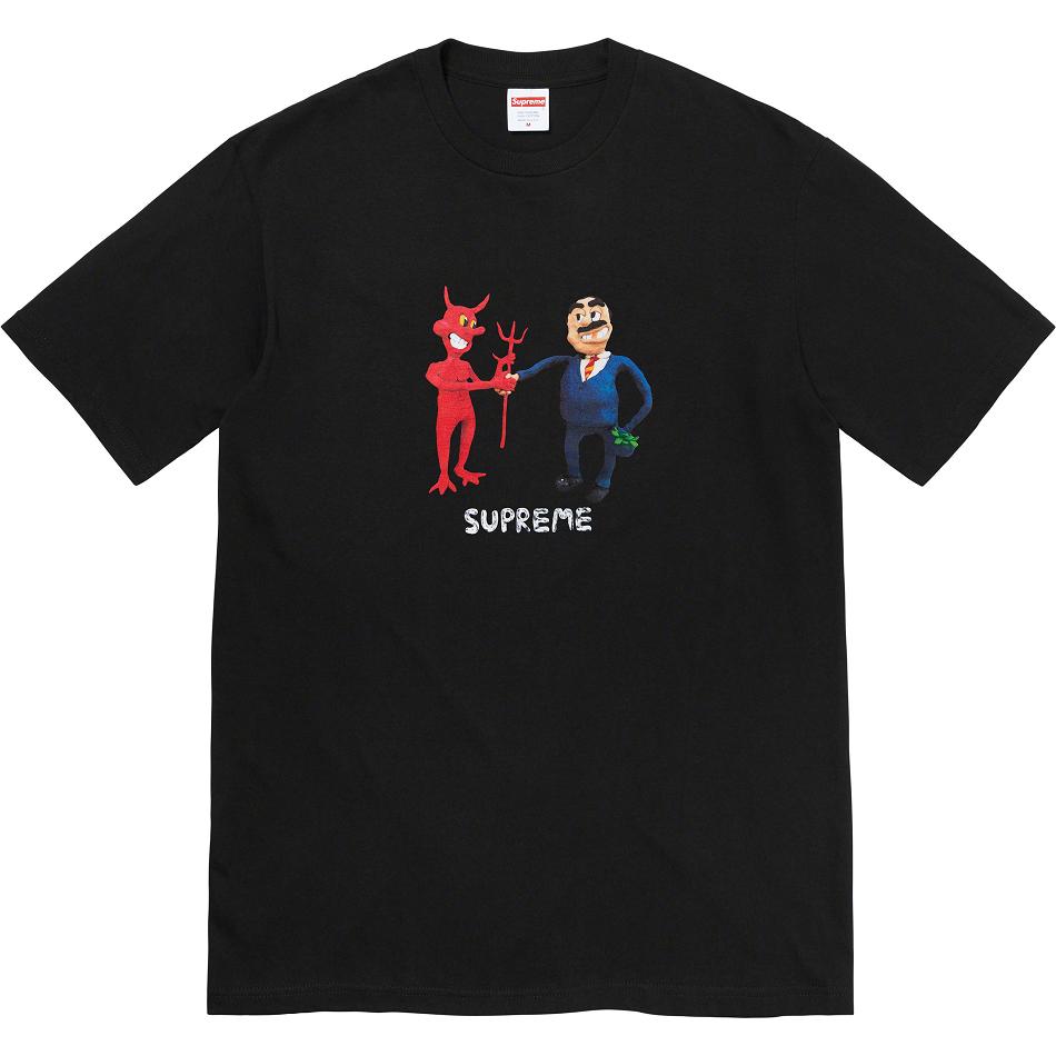 Supreme Business Tee T Shirts Black | IL213LH