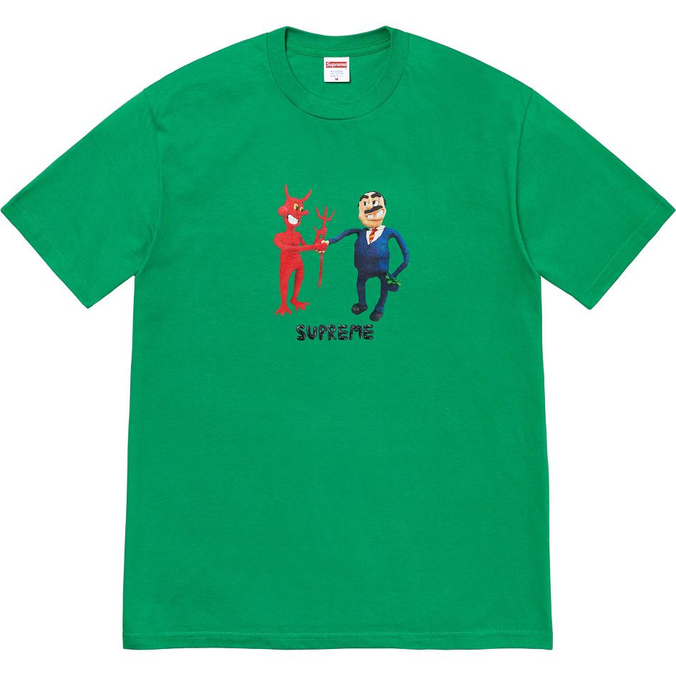 Supreme Business Tee T Shirts Green | IL214ZG