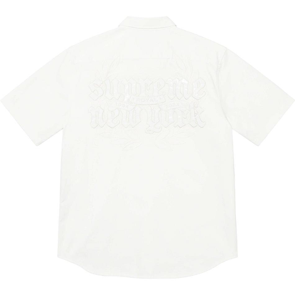 Supreme Croc Patch S/S Work Shirts White | IL386PQ