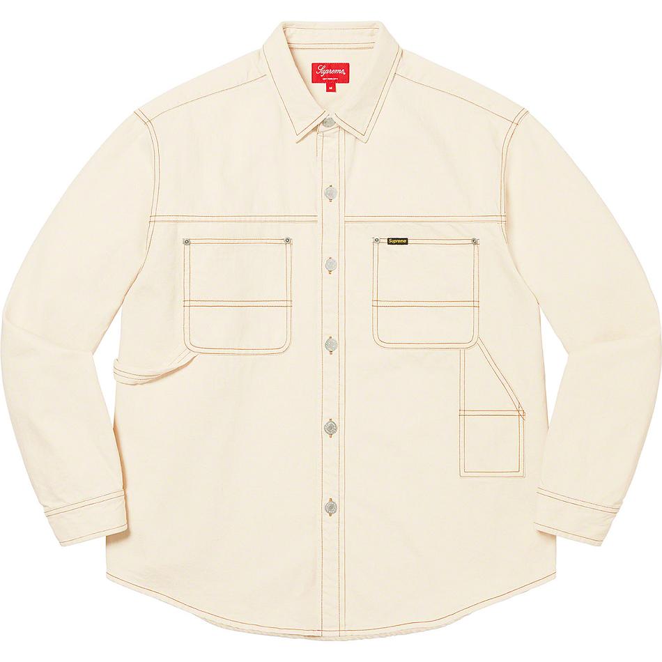 Supreme Denim Painter Shirts Beige | IL389DN