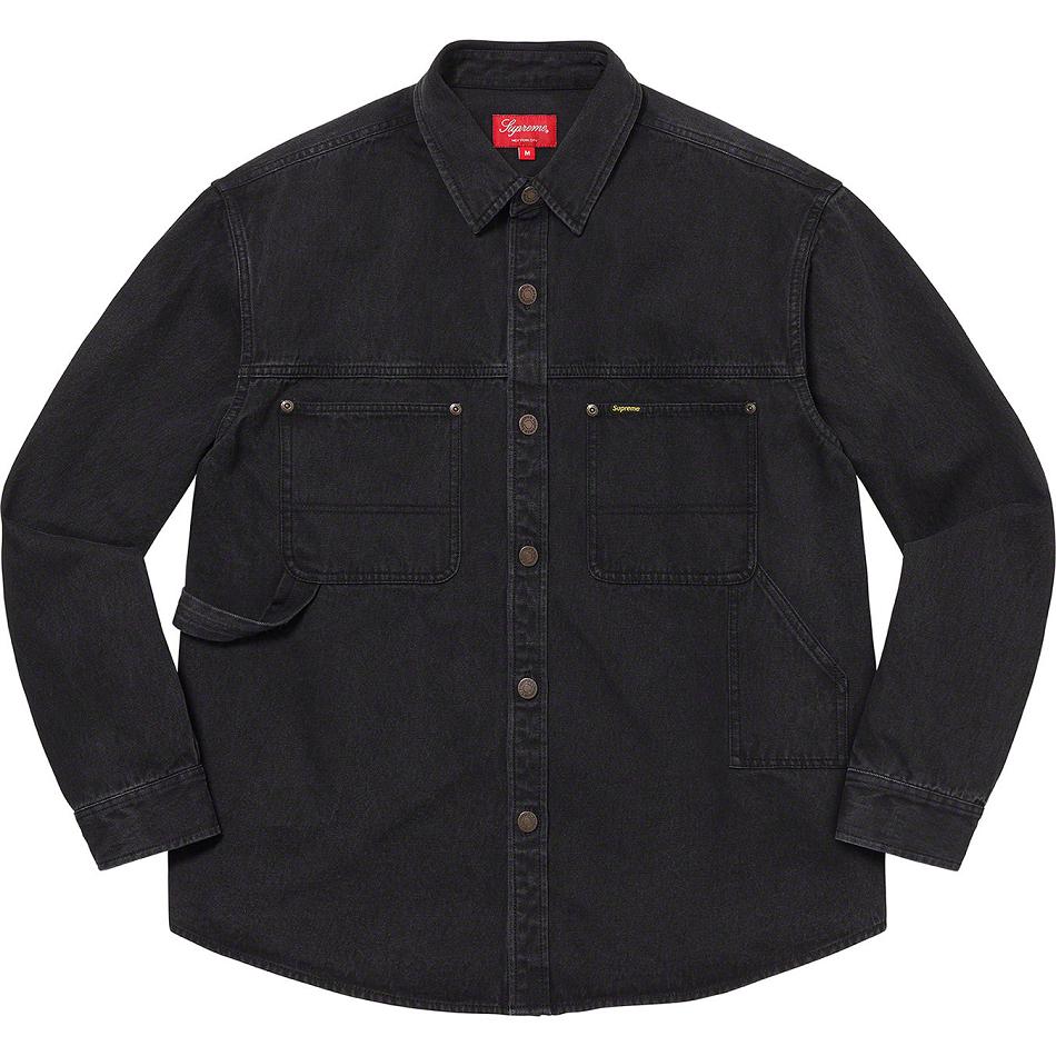 Supreme Denim Painter Shirts Black | IL390FM