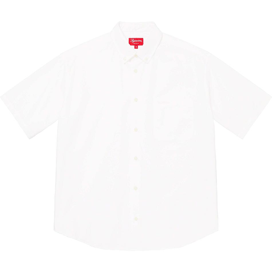 Supreme Loose Fit S/S Oxford Shirts White | IL383UT