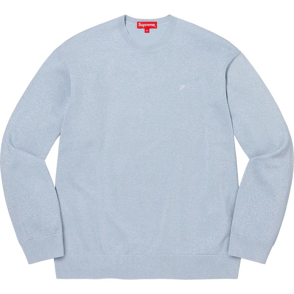 Supreme Metallic L/S Top Sweaters Turquoise | IL334PQ