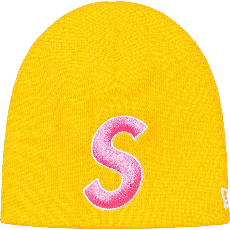 Supreme New Era® S Logo Beanie Hats Yellow | IL153AP