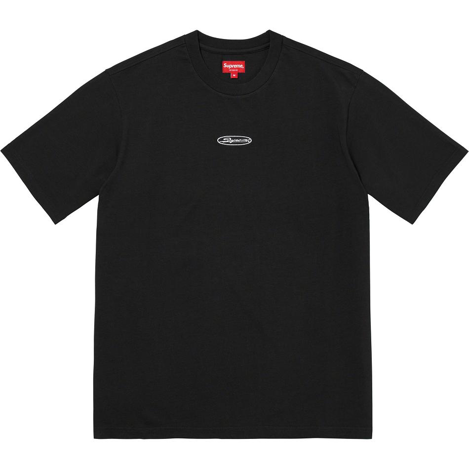 Supreme Oval Logo S/S Top Sweaters Black | IL337DN