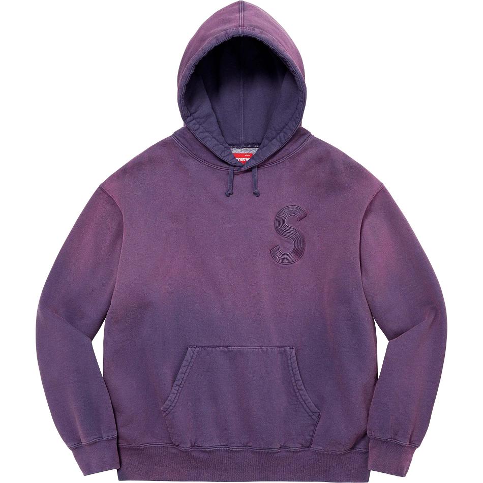 Supreme Overdyed S Logo Hooded Sweatshirts Purple | IL276RW