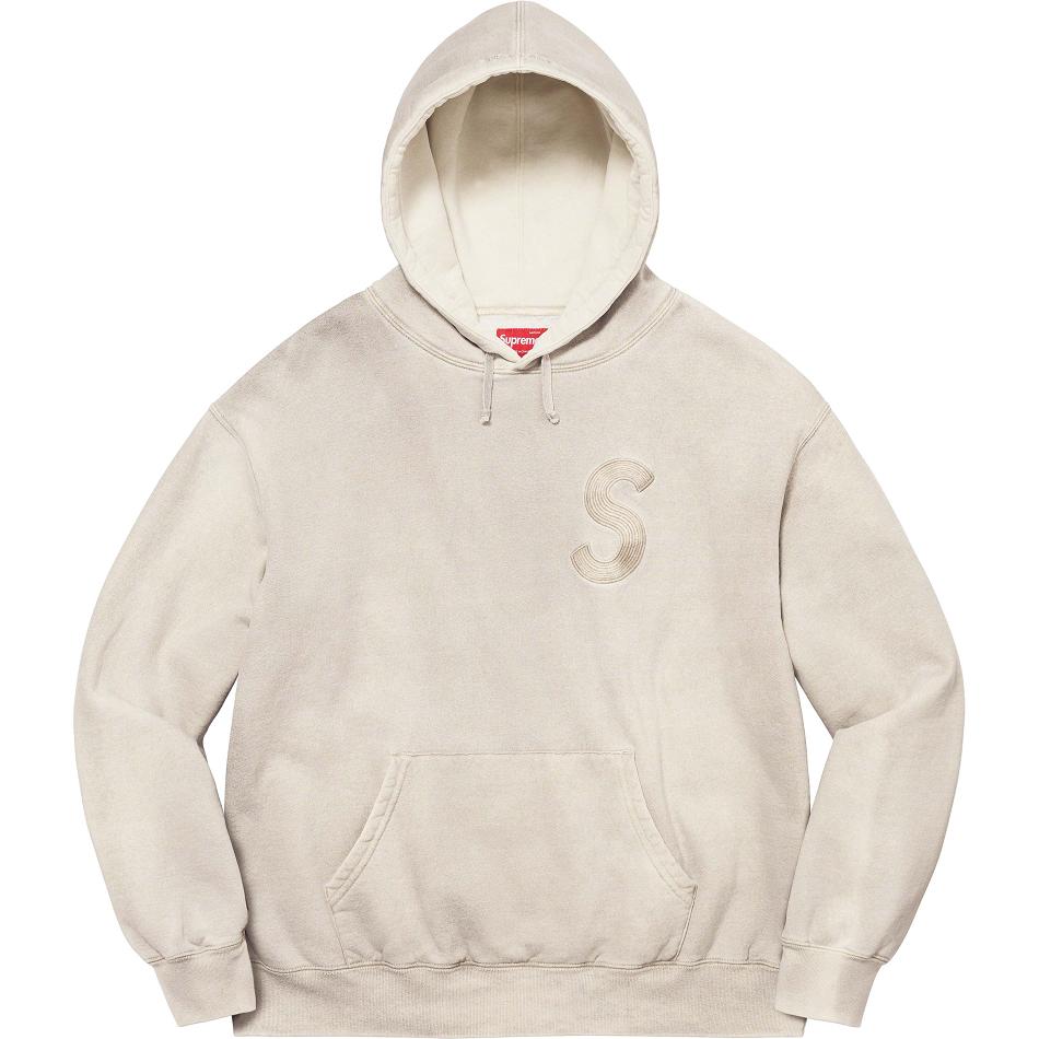 Supreme Overdyed S Logo Hooded Sweatshirts White | IL279UT