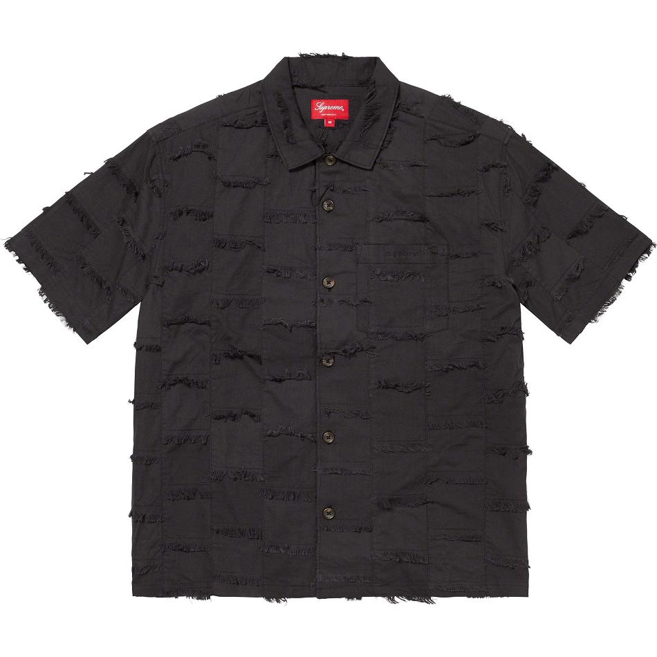 Supreme Patchwork S/S Shirts Black | IL376MA