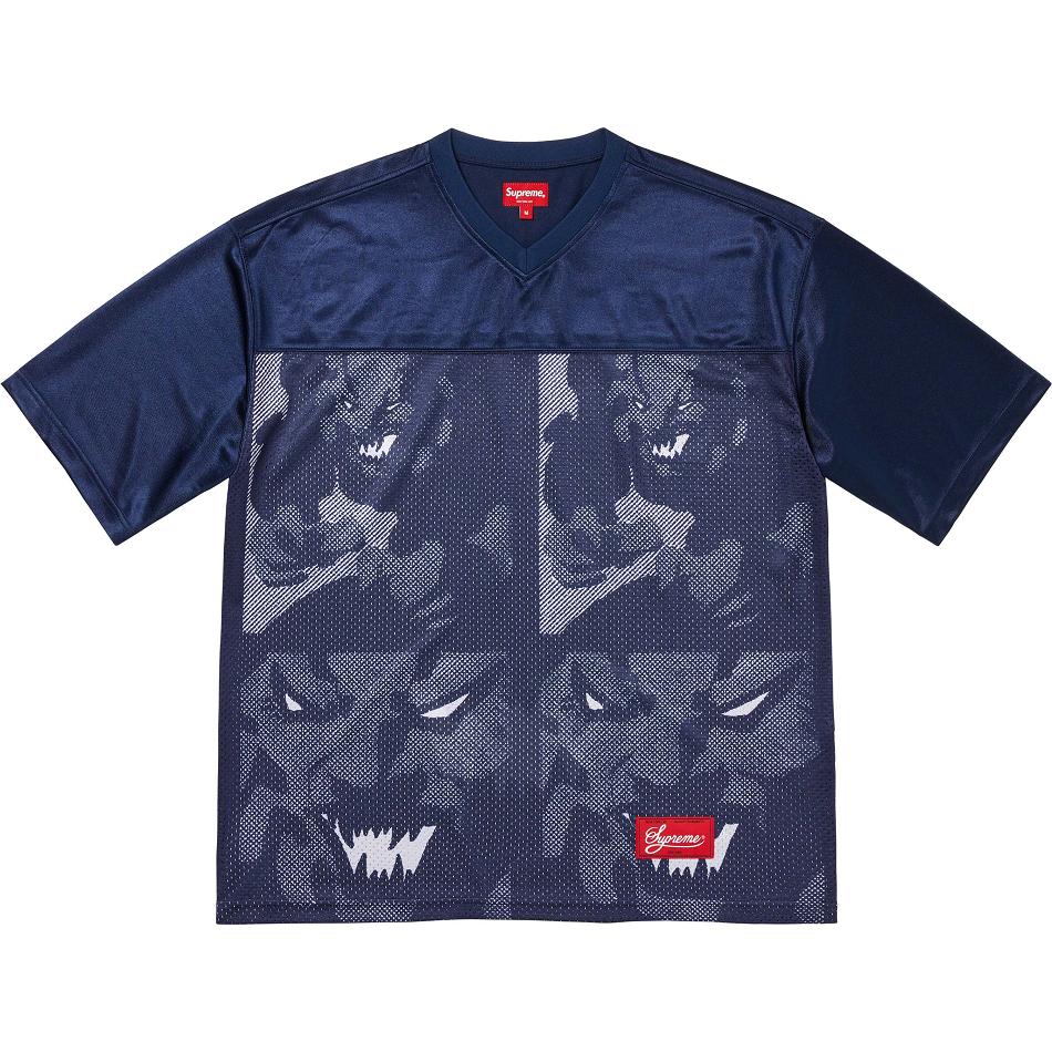 Supreme Ronin Football Jersey Sweaters Navy | IL307OR