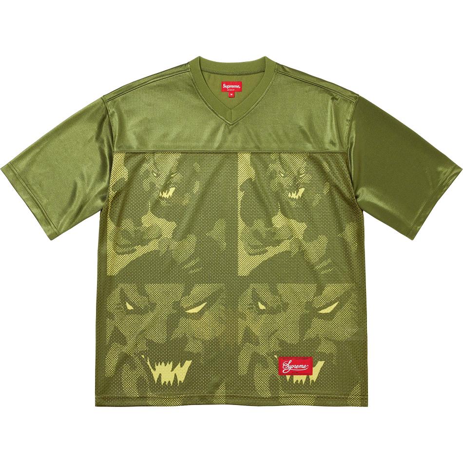 Supreme Ronin Football Jersey Sweaters Olive | IL306IS