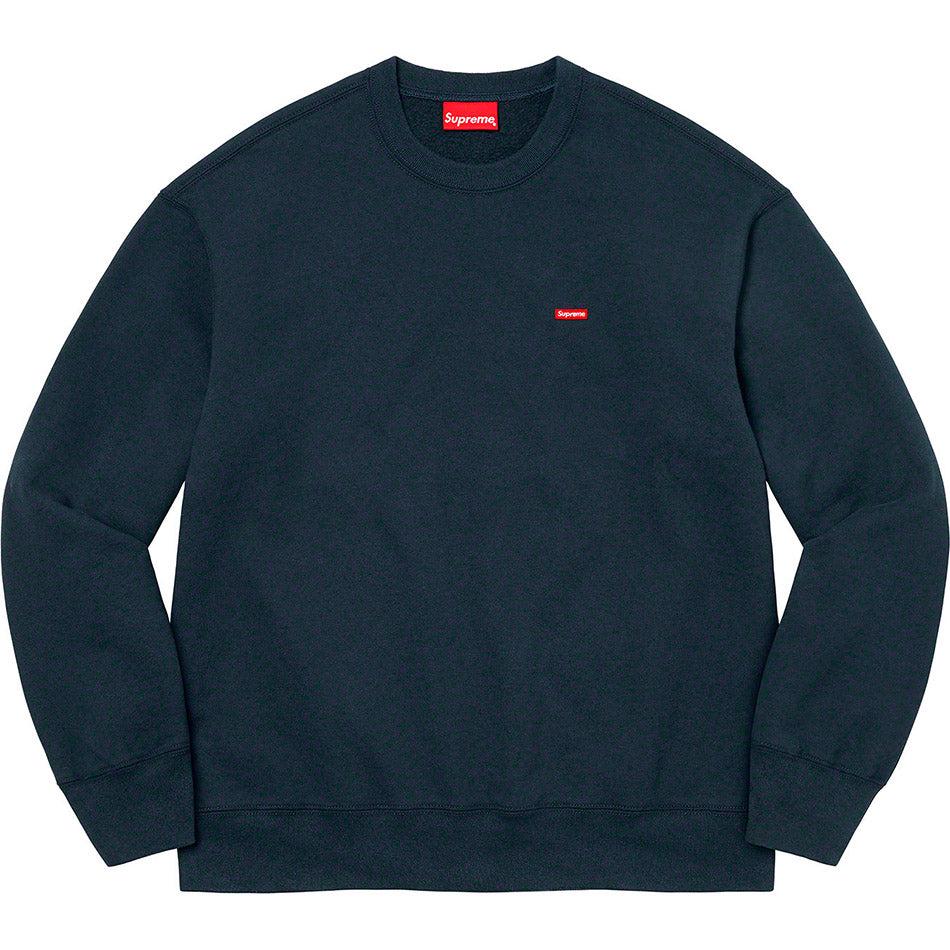 Supreme Small Box Crewneck Sweatshirts Navy | IL284SO