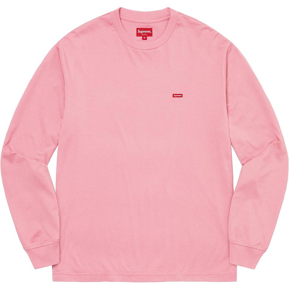 Supreme Small Box L/S Tee Sweaters Pink | IL344ZG