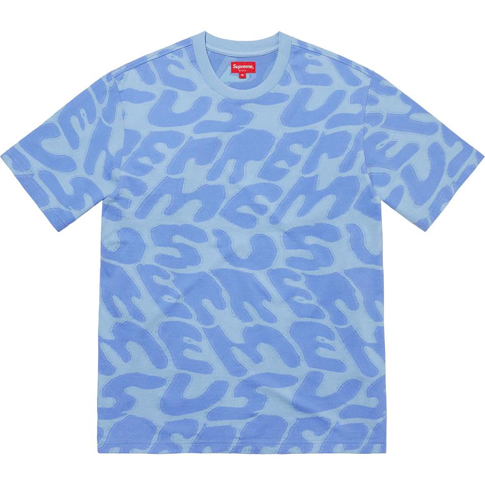 Supreme Stacked Intarsia S/S Top Sweaters Blue | IL310SO