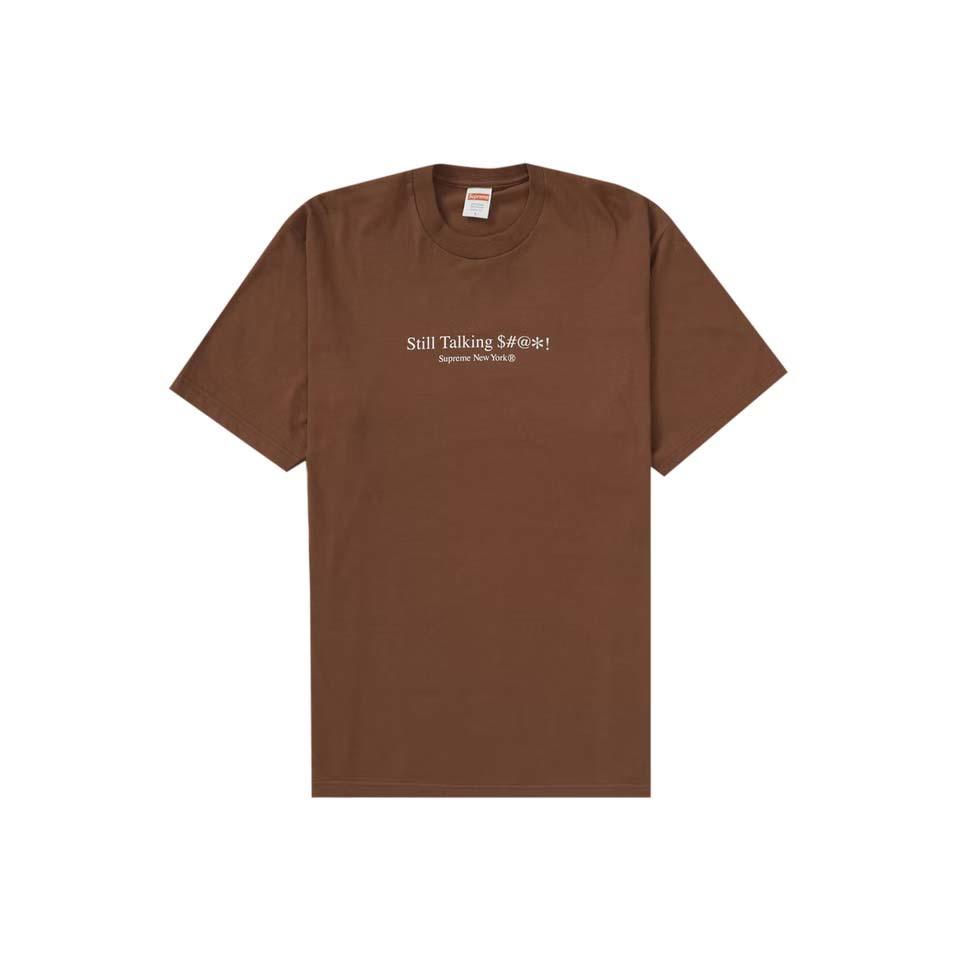 Supreme Still Talking T Shirts Brown | IL195QZ