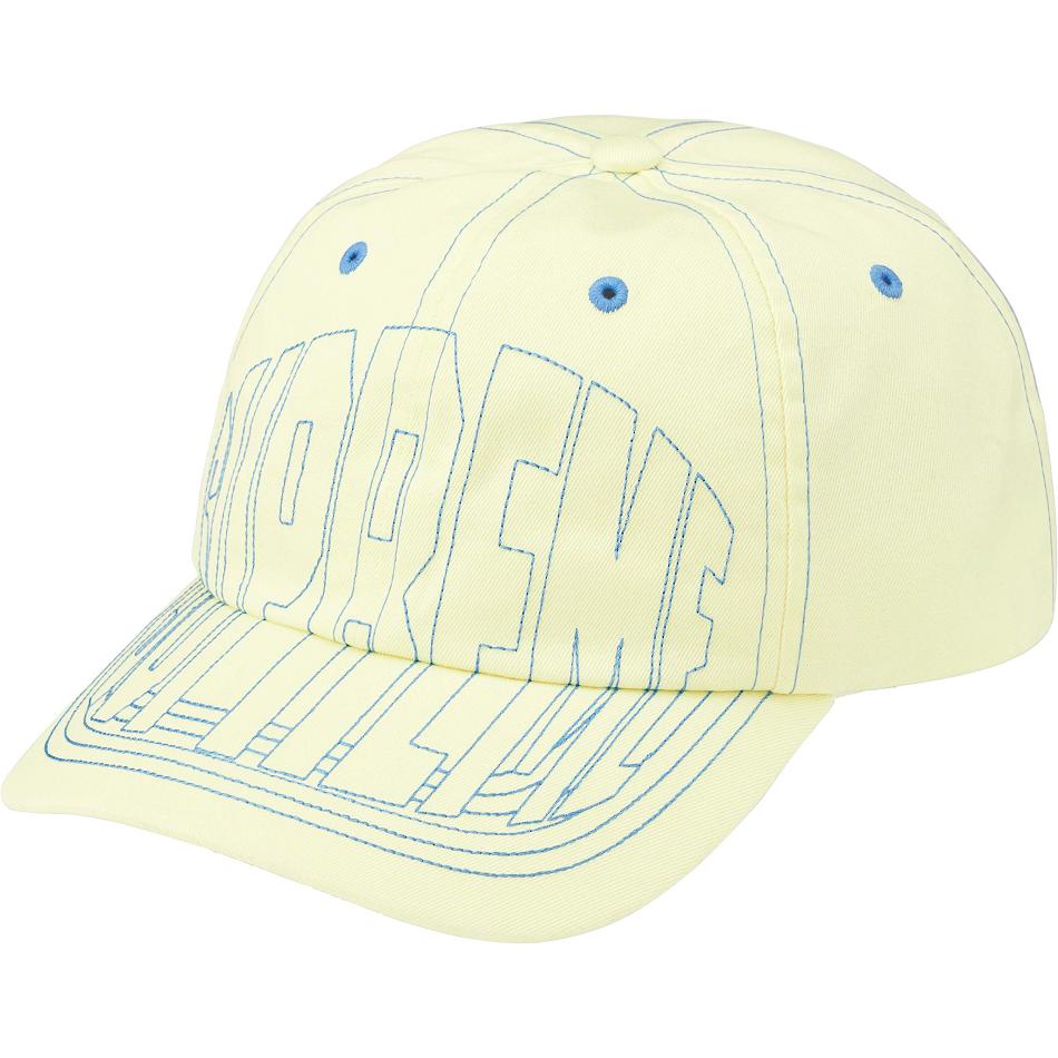 Supreme Visor Stitch 6-Panel Hats Yellow | IL128SO