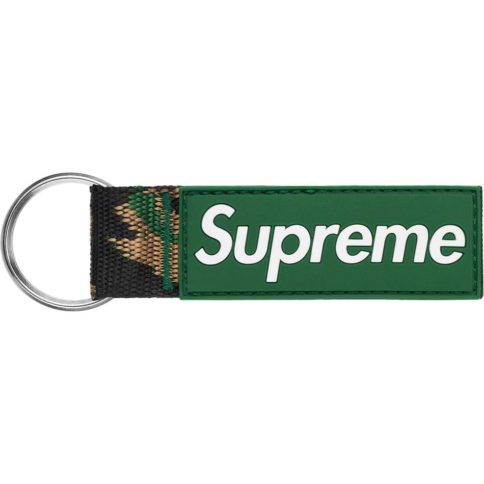 Supreme Webbing Keychain Accessories Green | IL184HK