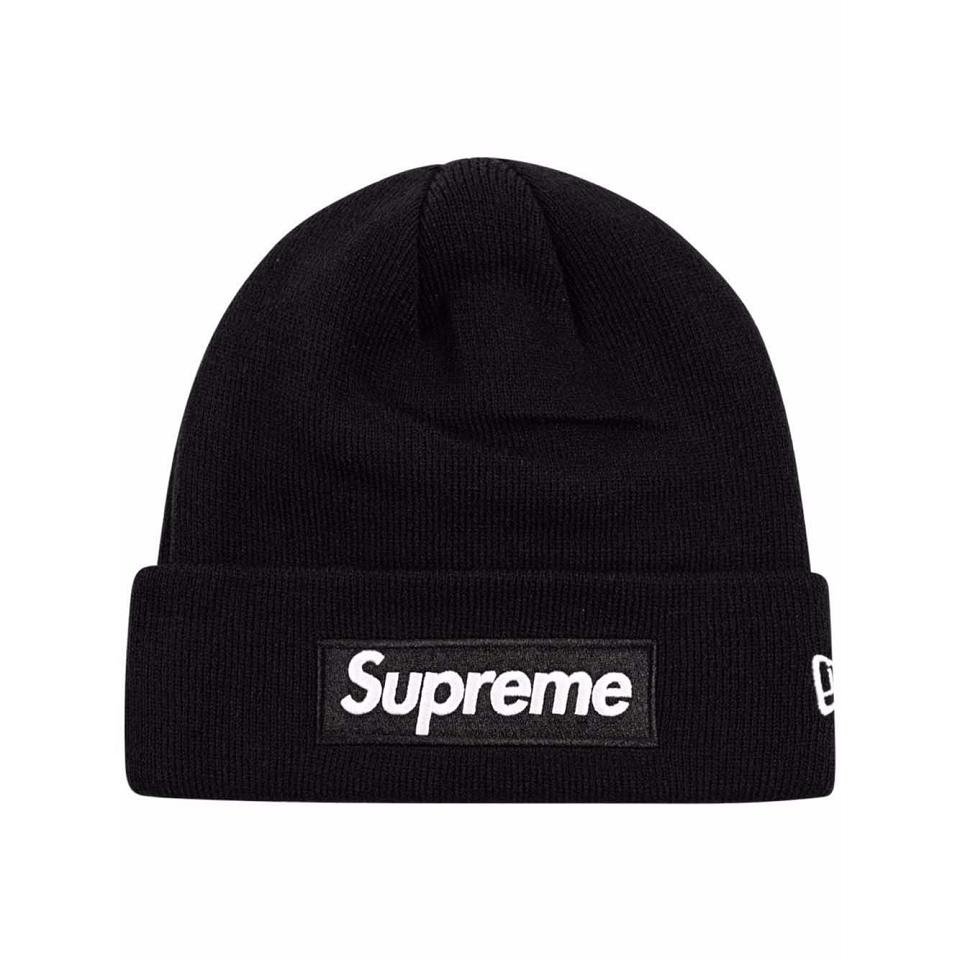 Supreme x New Era Box Logo Beanie Hats Black | IL106HK